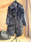 Vintage Black Persian Lamb Fur Coat – XL-019