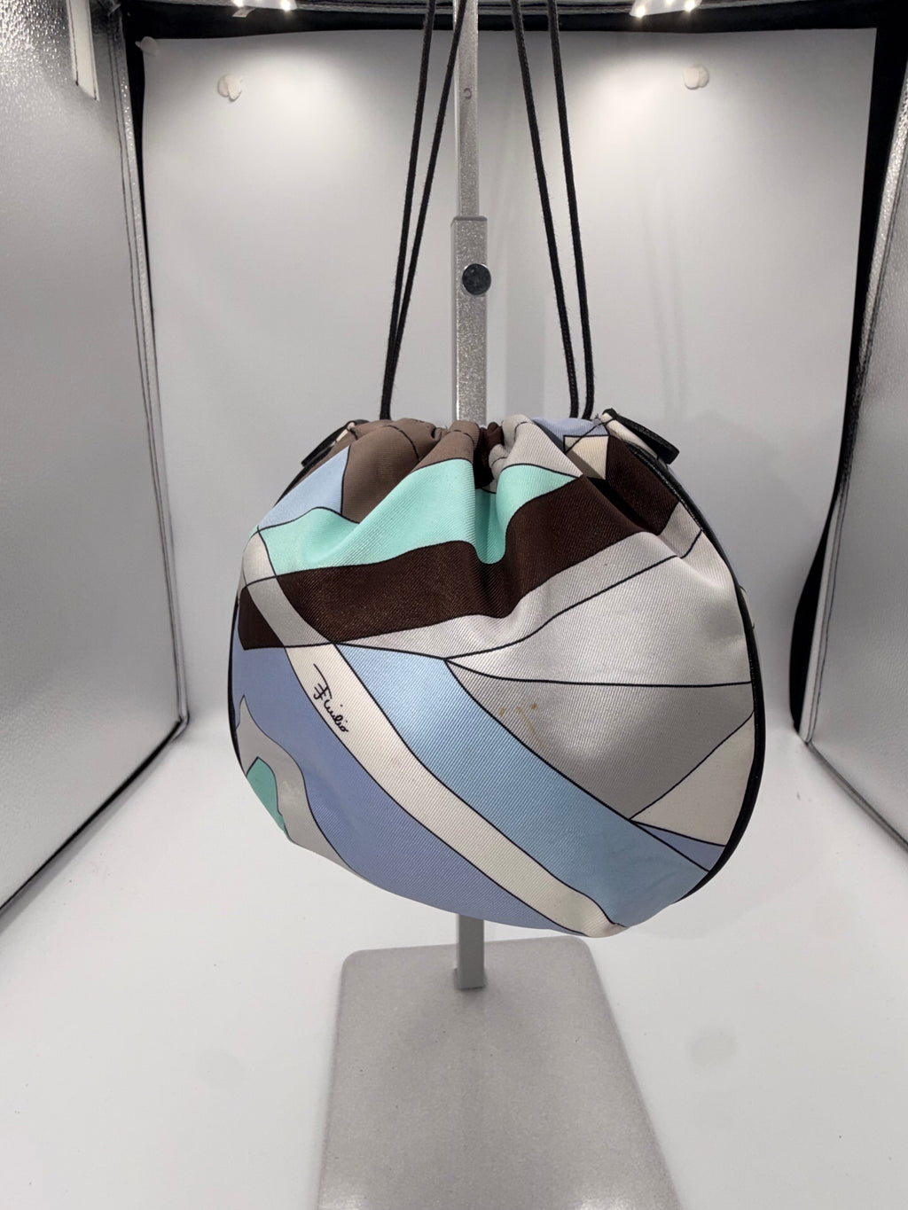 Emilio Pucci Printed Drawstring Pouch Bag