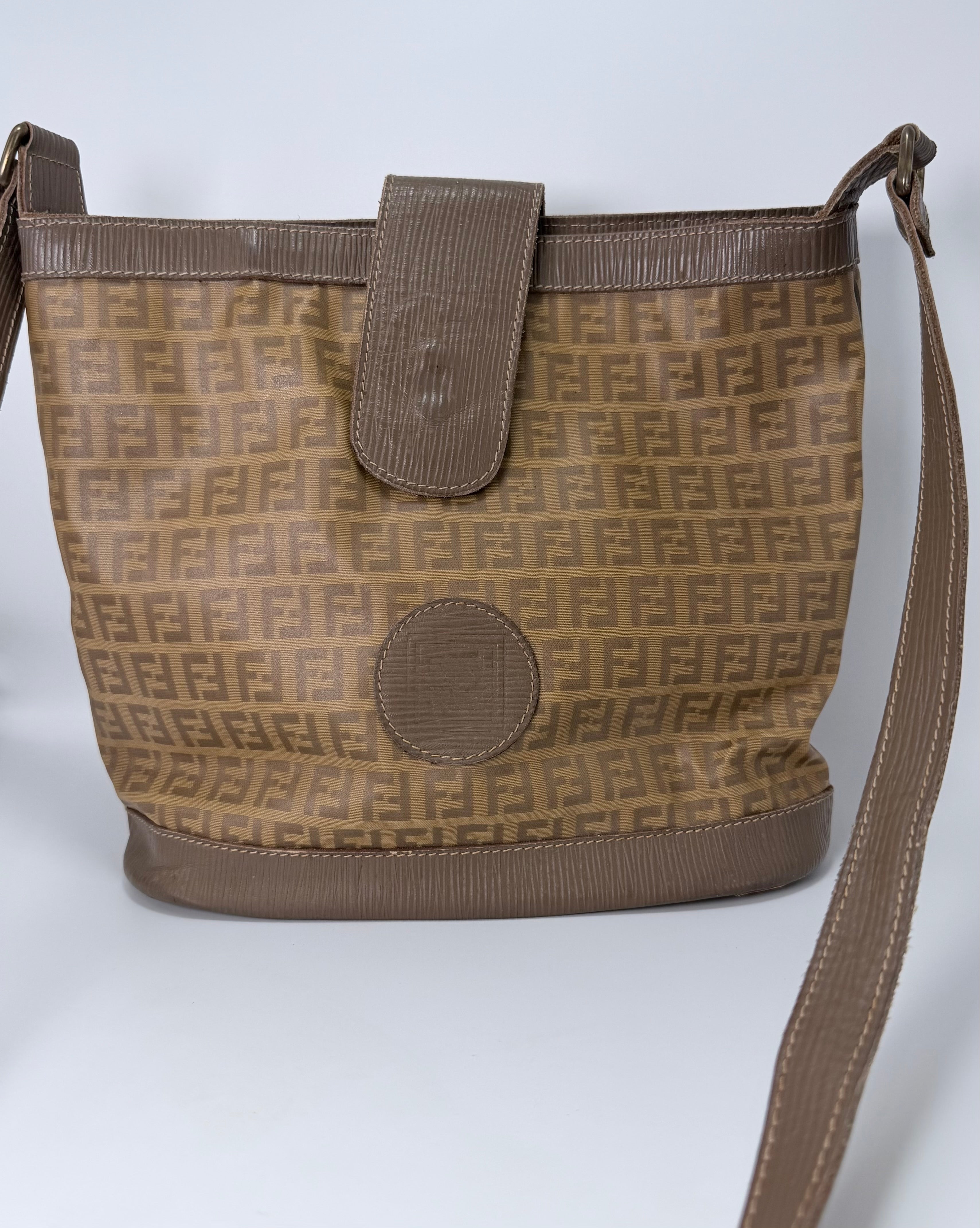 Fendi Logo Shoulder / Bucket Bag