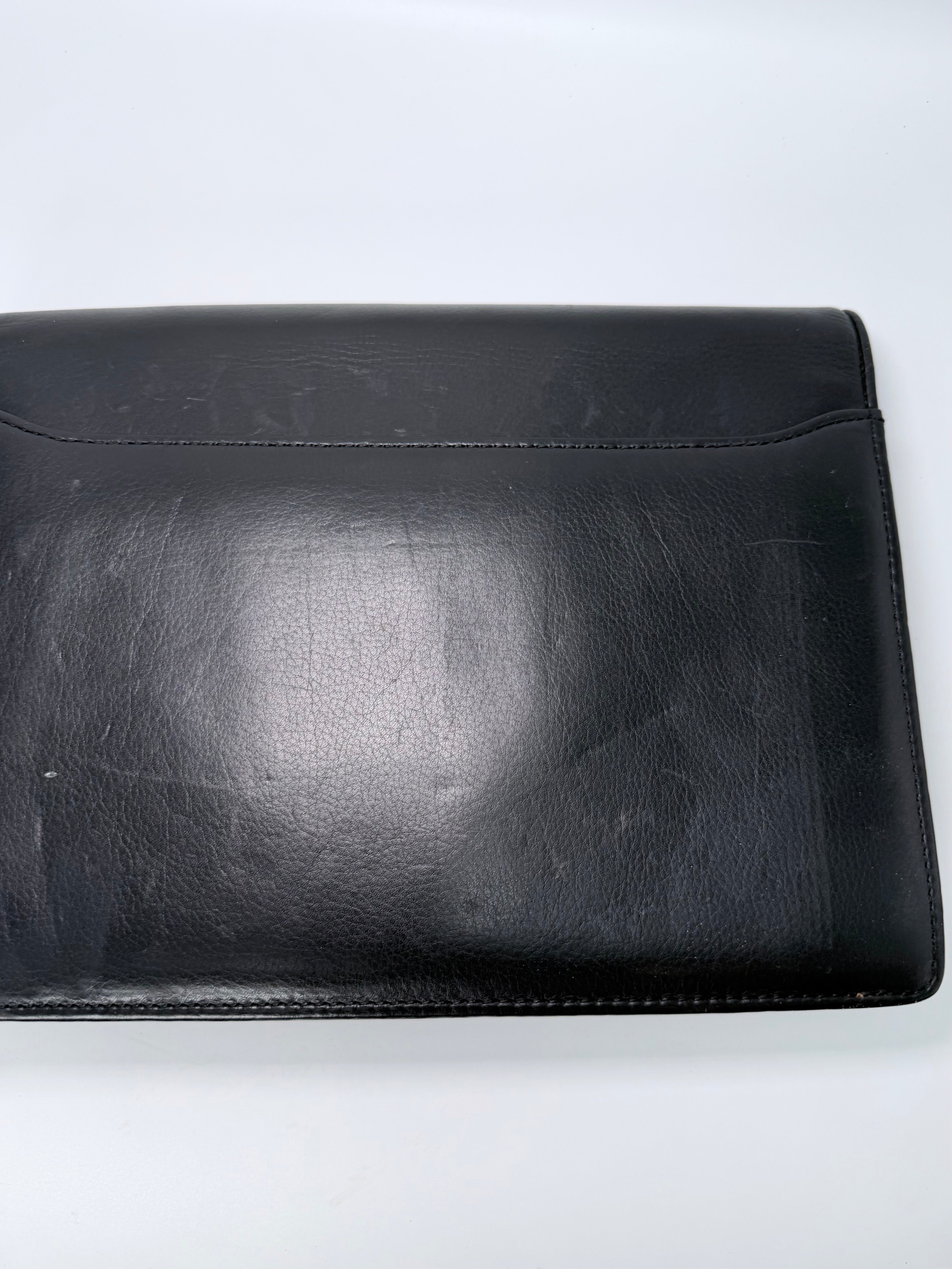 Balenciaga Black Leather Clutch with Retractable Strap – TheLuxeSource
