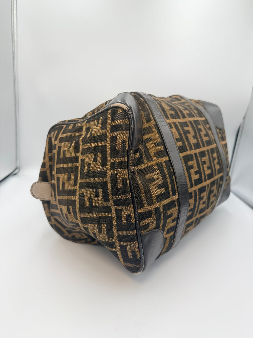 Fendi Vintage Zucca FF Boston Bag