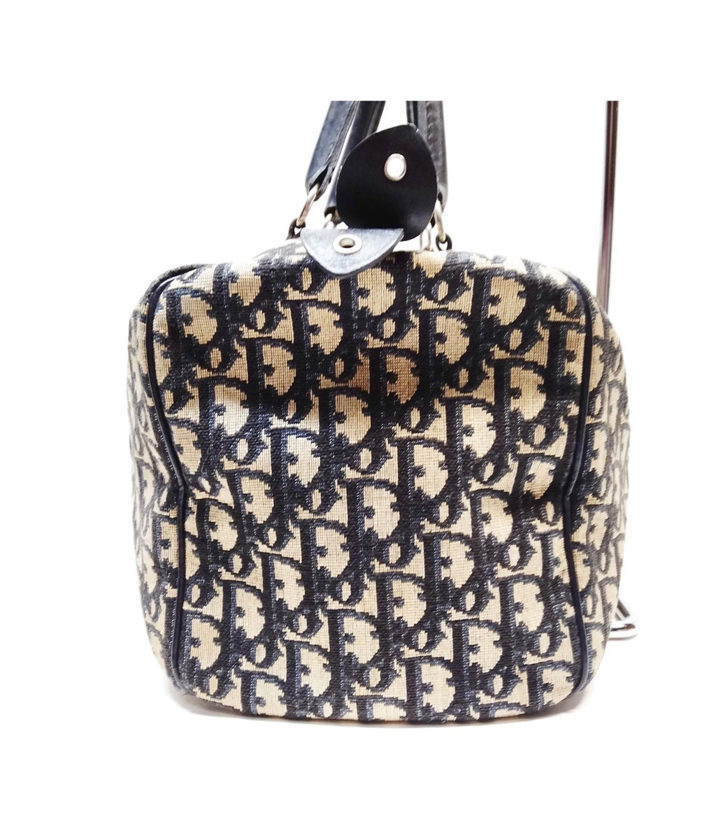 Christian Dior Trotter Boston Bag – Navy