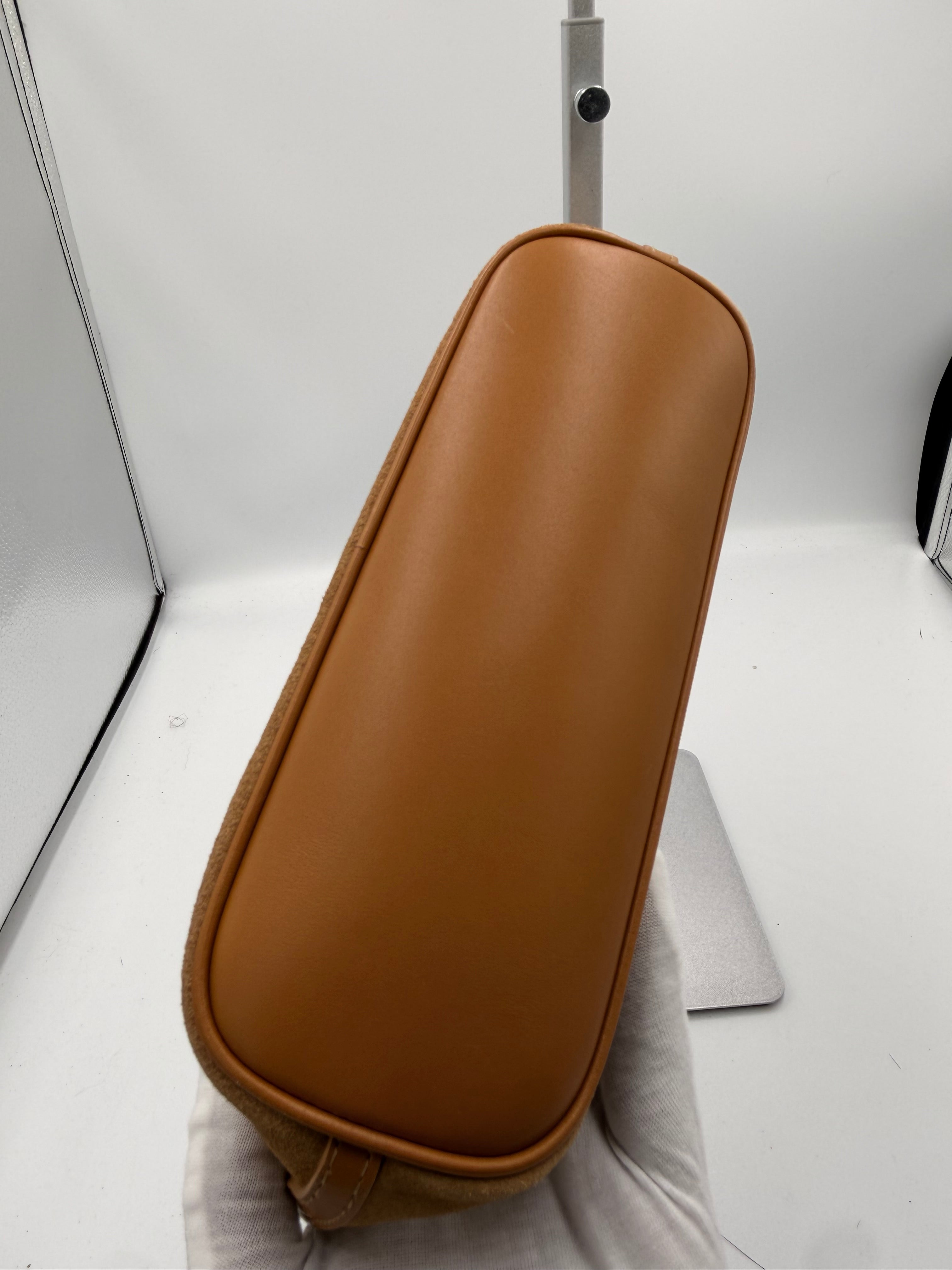 Gucci Mini Pochette Shoulder Bag - Camel Suede