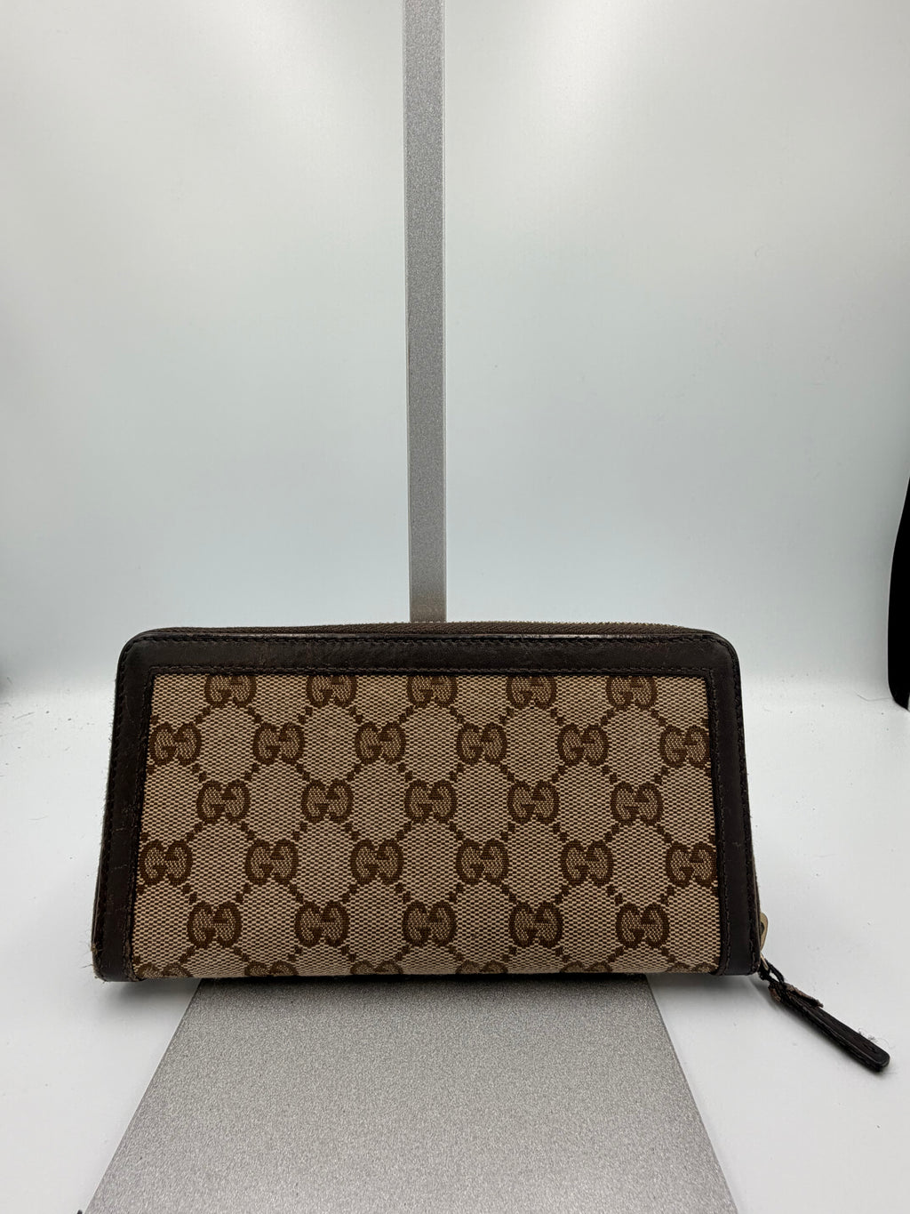 Gucci GG Canvas Zip Around Continental Wallet