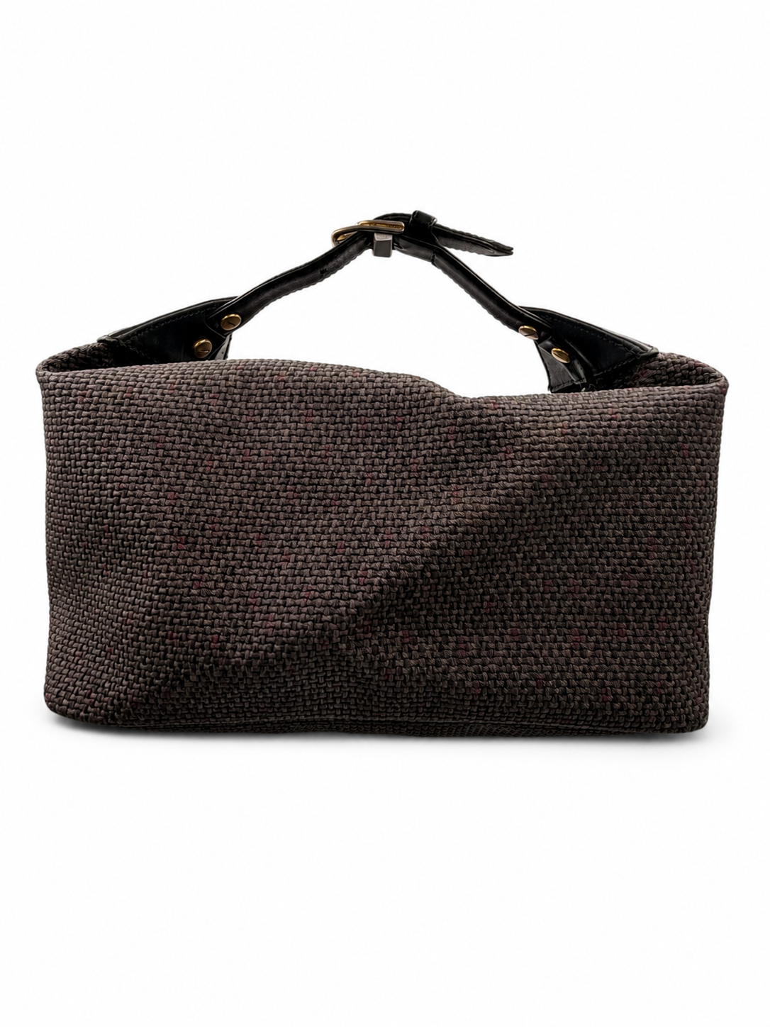 Vintage Yves Saint Laurent Woven Vanity Hand Bag