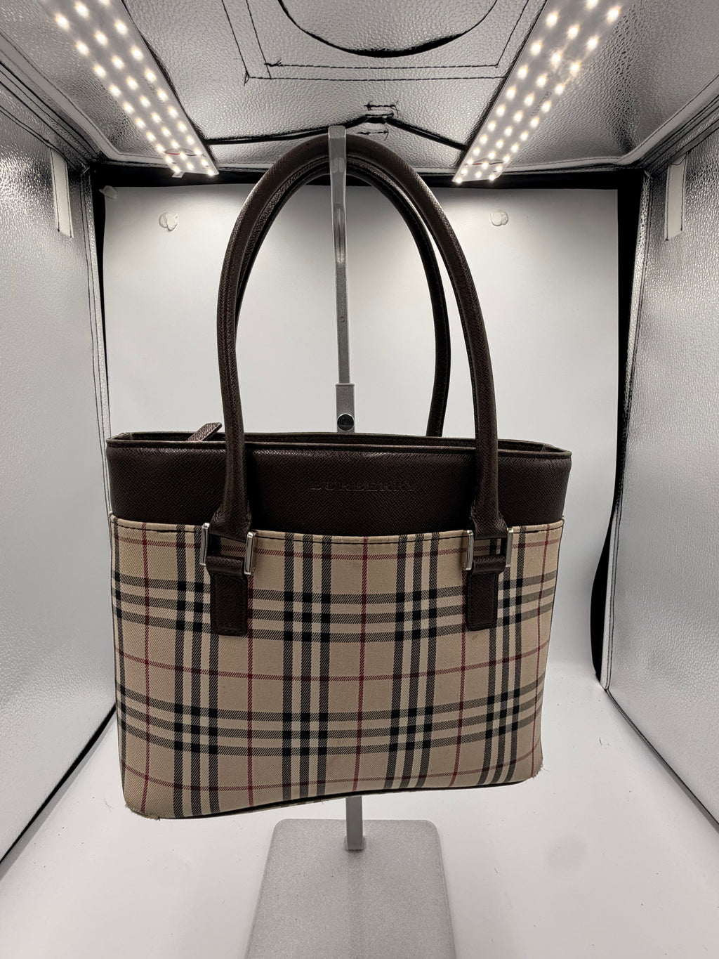 Burberry Nova Check Small Tote