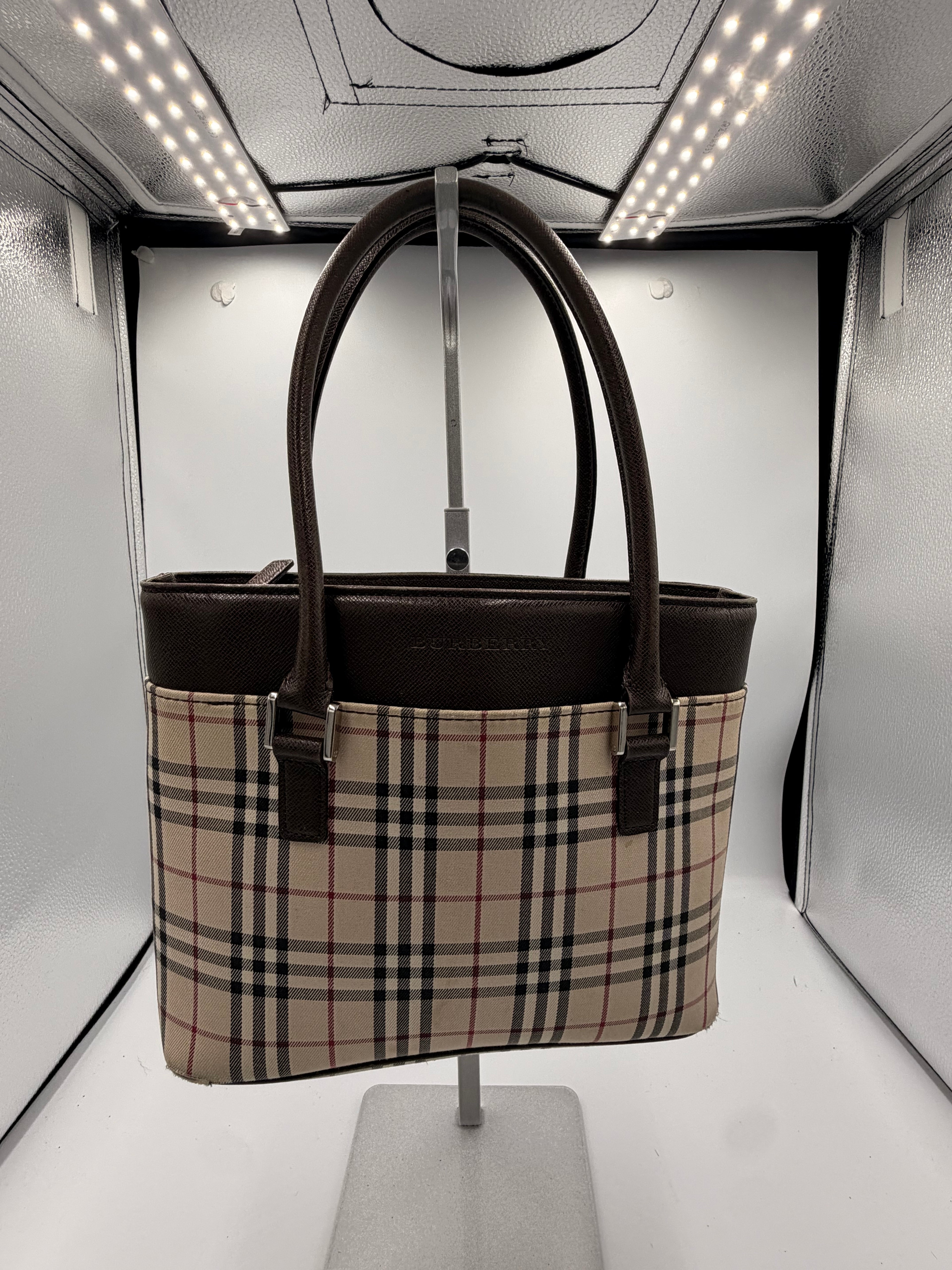 Burberry Nova Check Small Tote