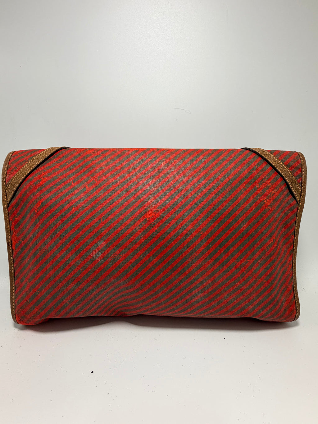 Gucci Red Stripe Canvas Clutch