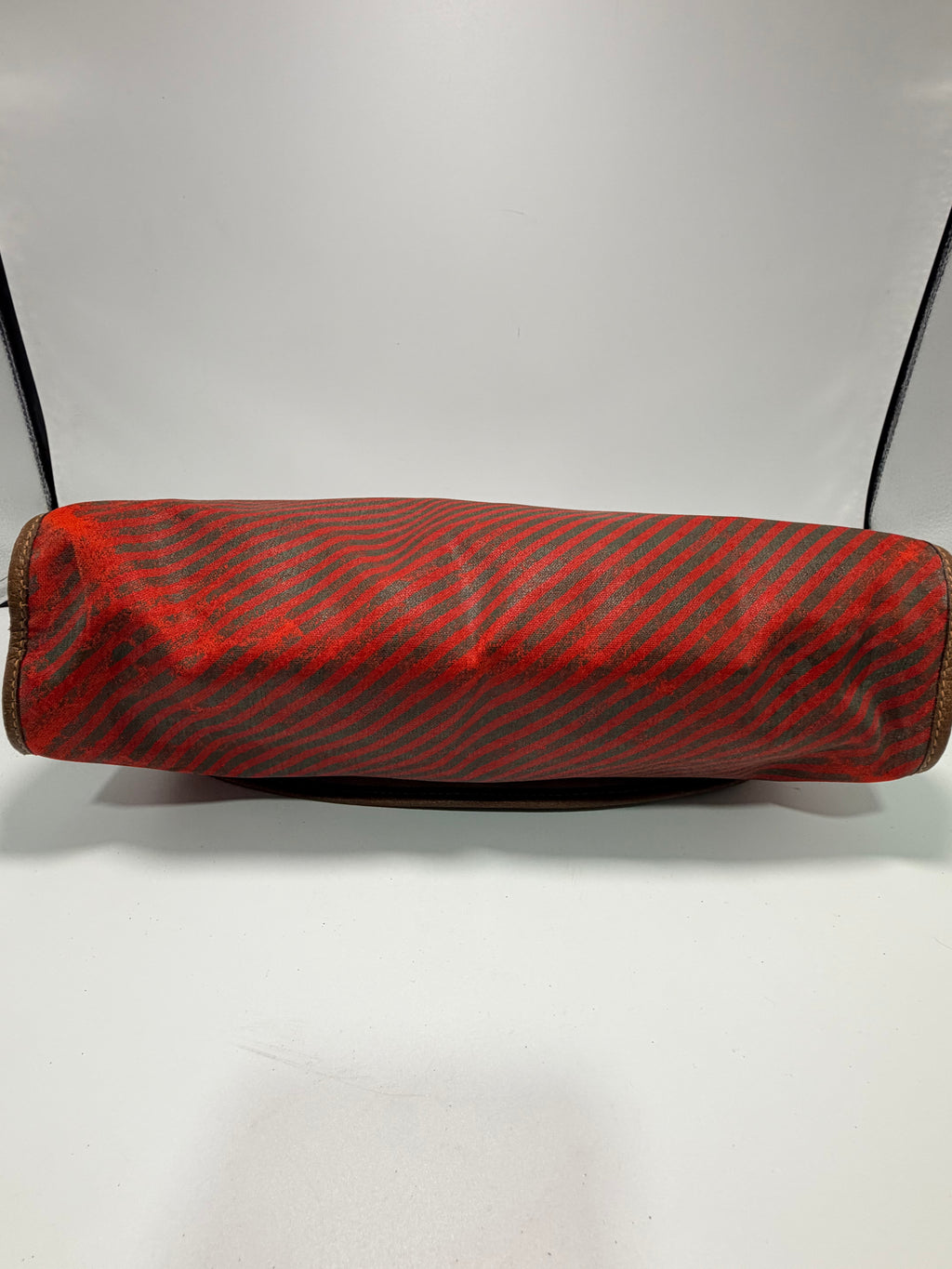 Gucci Red Stripe Canvas Clutch