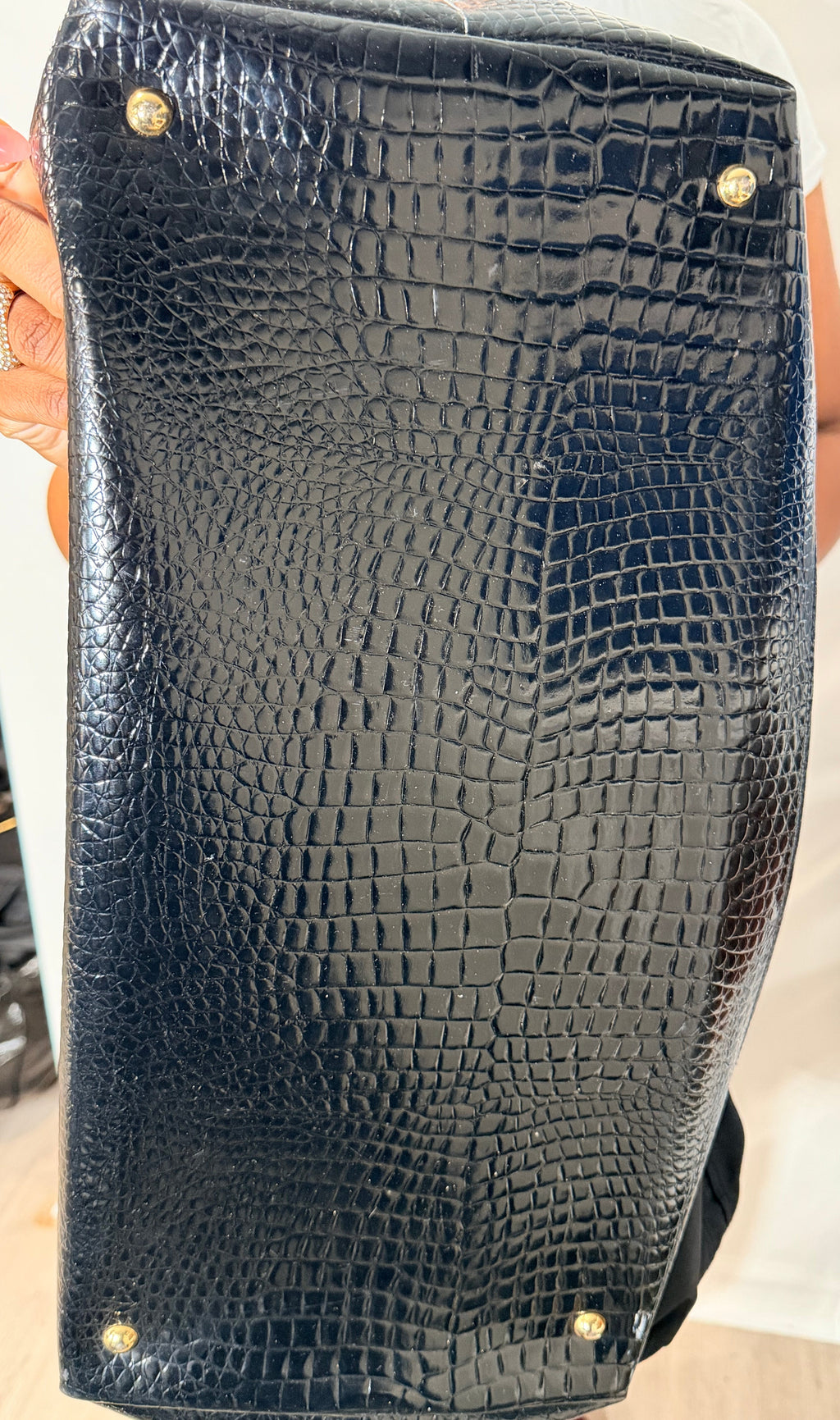 Valentino Italy Oversized Travel Tote / Weekender Bag