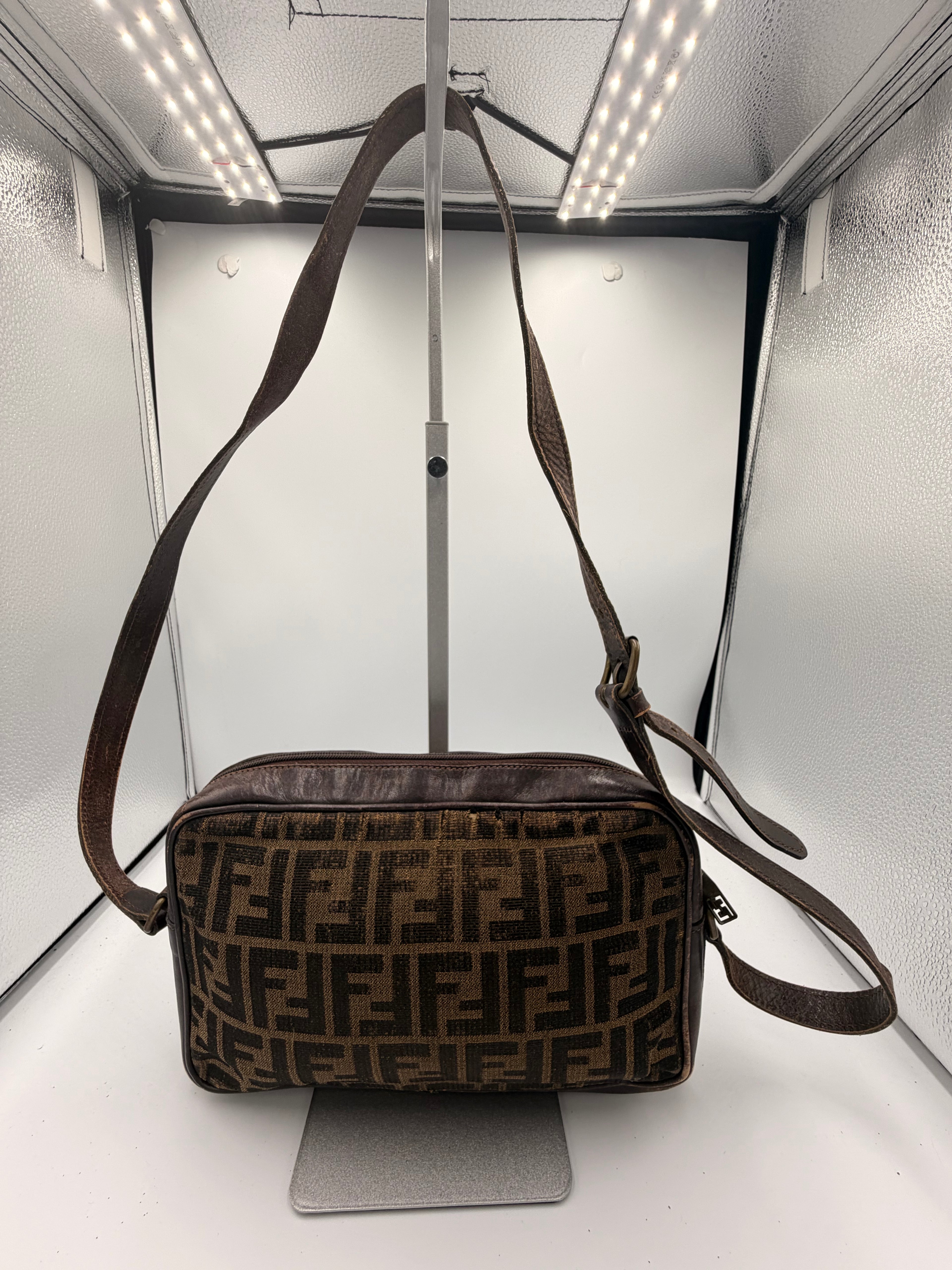 Fendi Zucca Crossbody/ Shoulder Bag