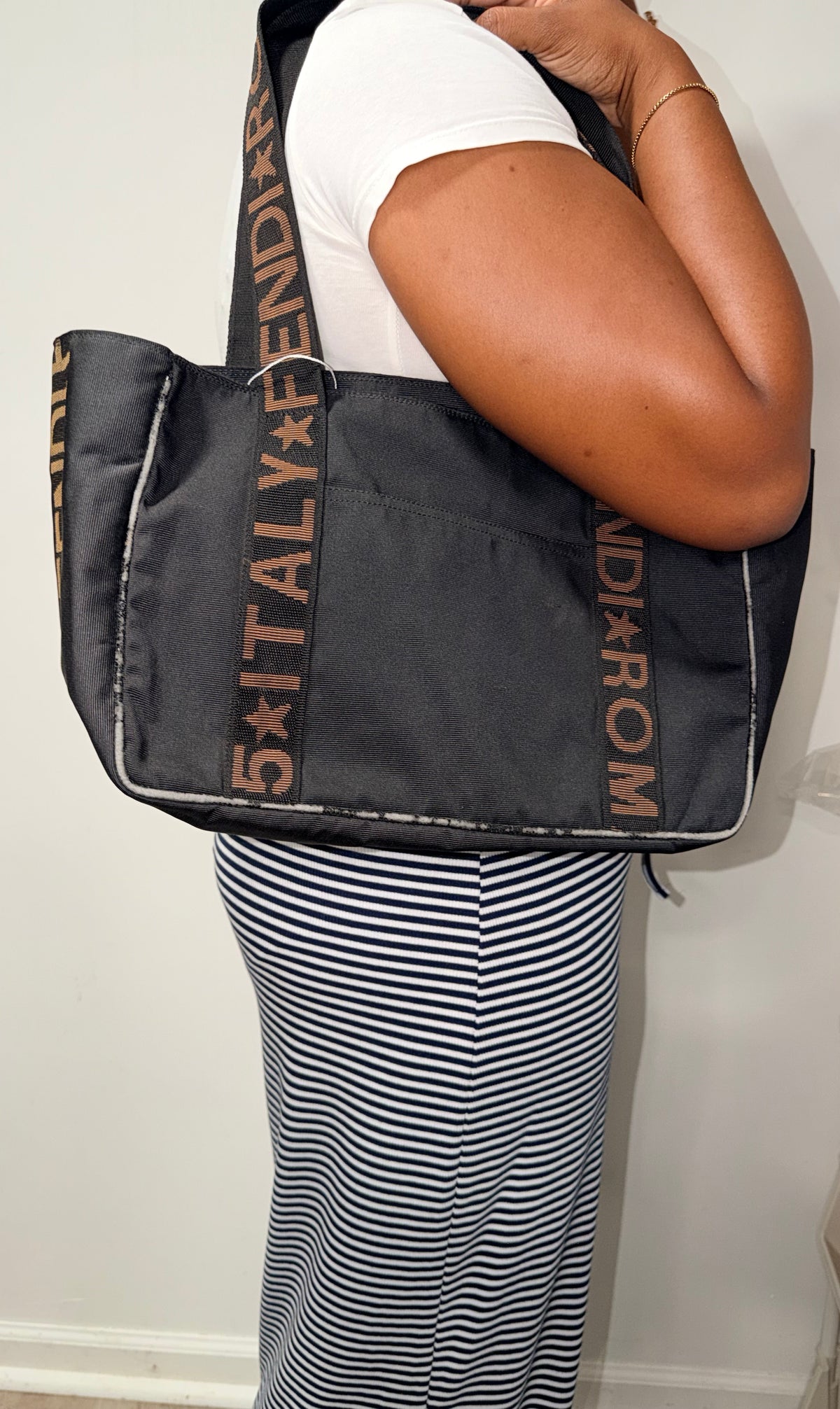 Fendi Roma 1925 Logo Tote Bag