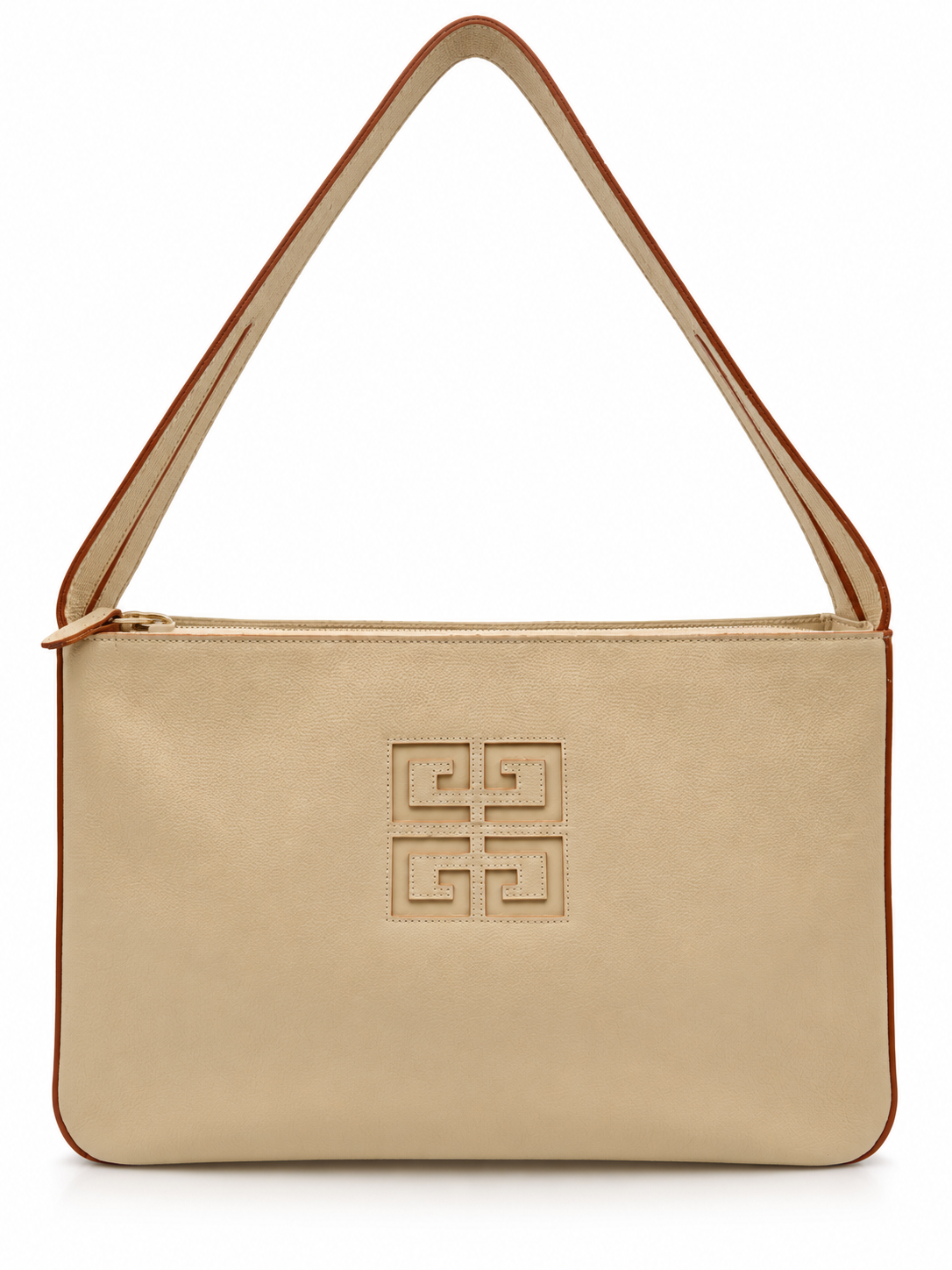 Givenchy Maroquinerie Beige Leather 4G Logo Shoulder Bag