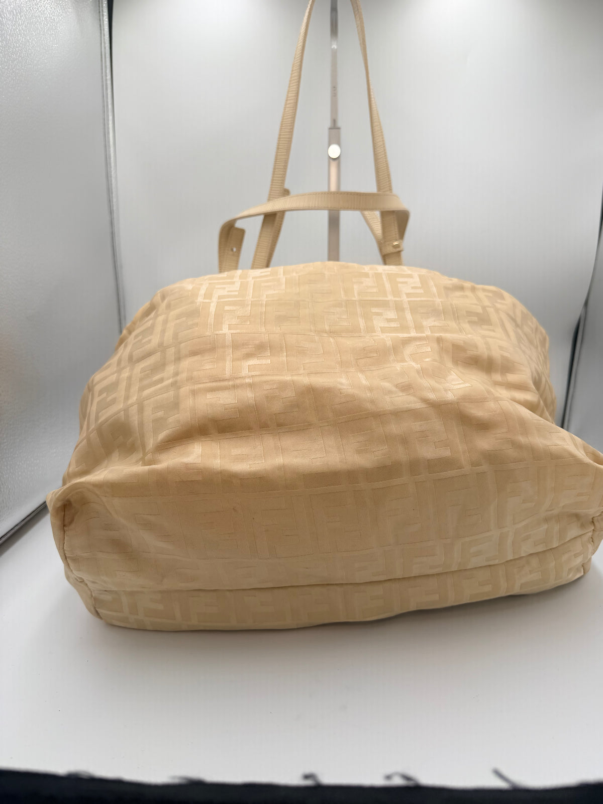 Fendi Large Zucca Monogram Tote Bag – Beige