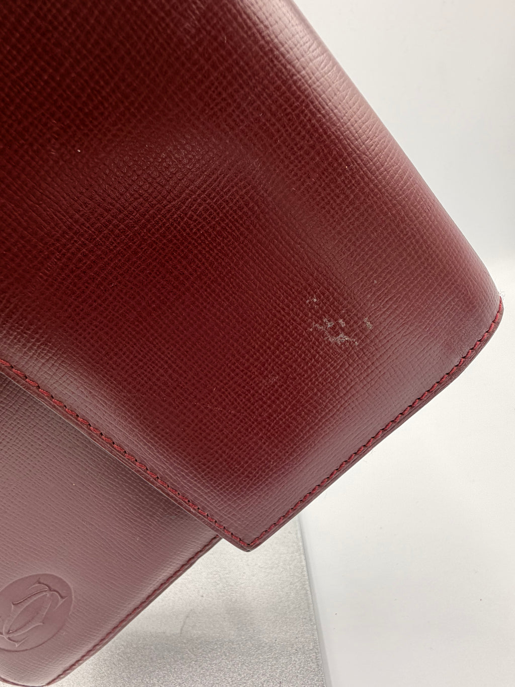 Cartier Must de Cartier Bordeaux Leather Wristlet