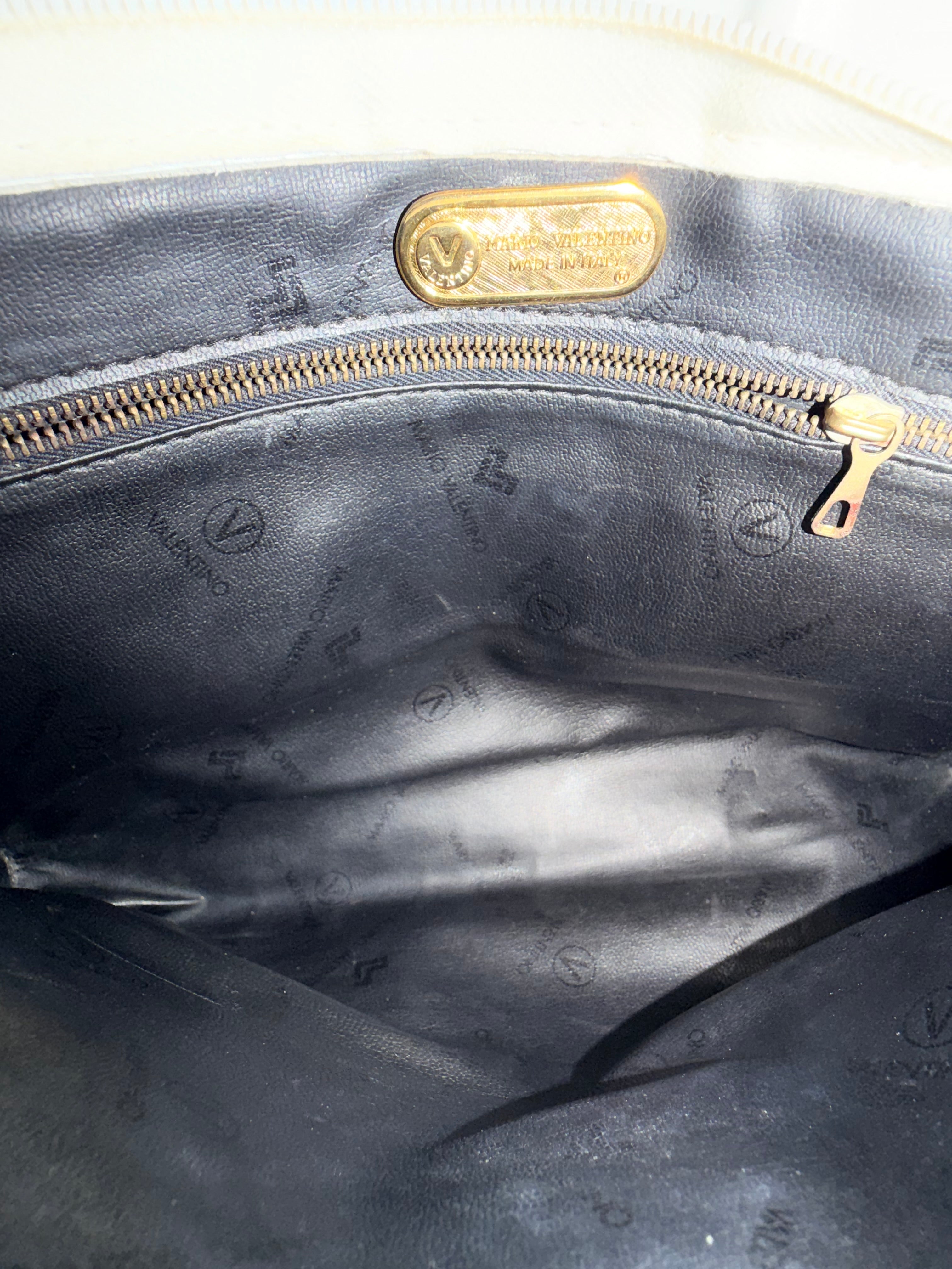 Valentino Garavani V Logo Leather Clutch – Black (with Dust Bag)
