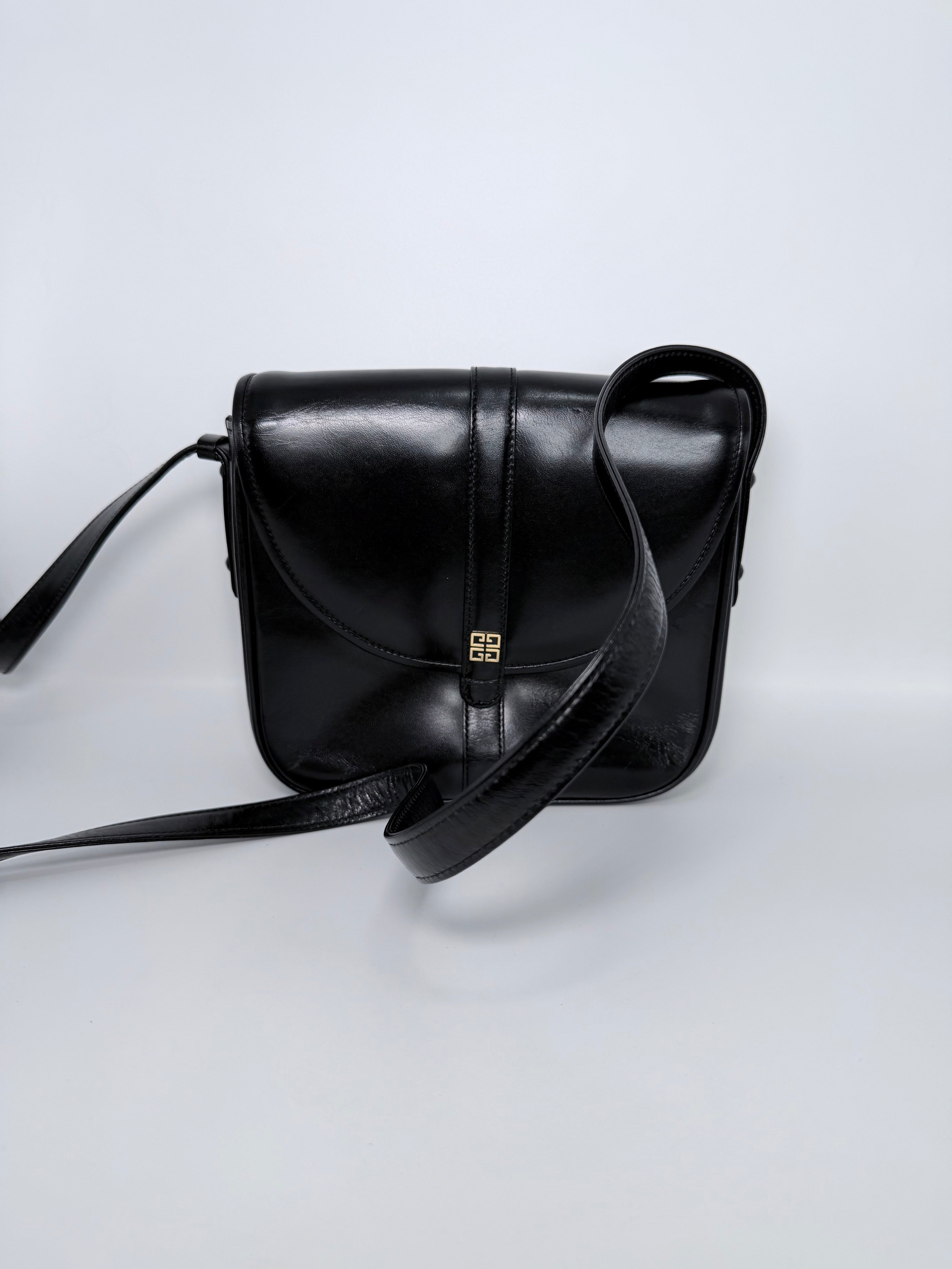 Balenciaga Black Leather Crossbody Bag