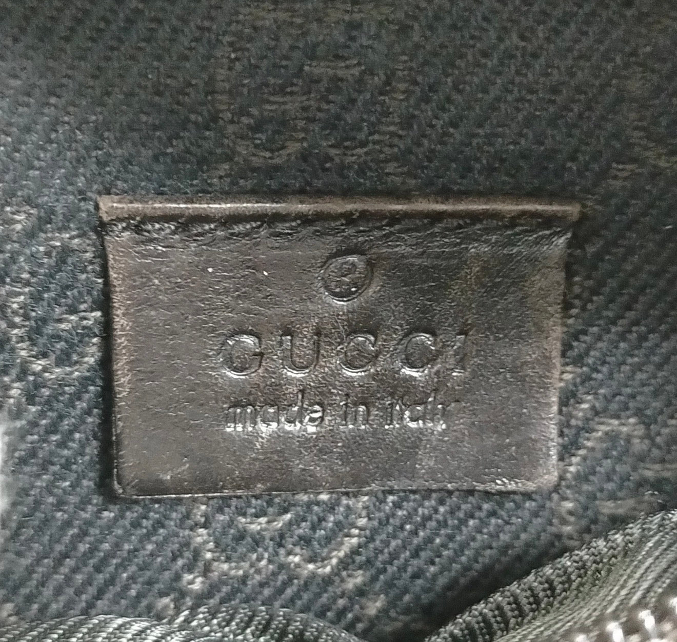 Gucci GG Canvas Waist Bag / Belt Bag (Black Brown)