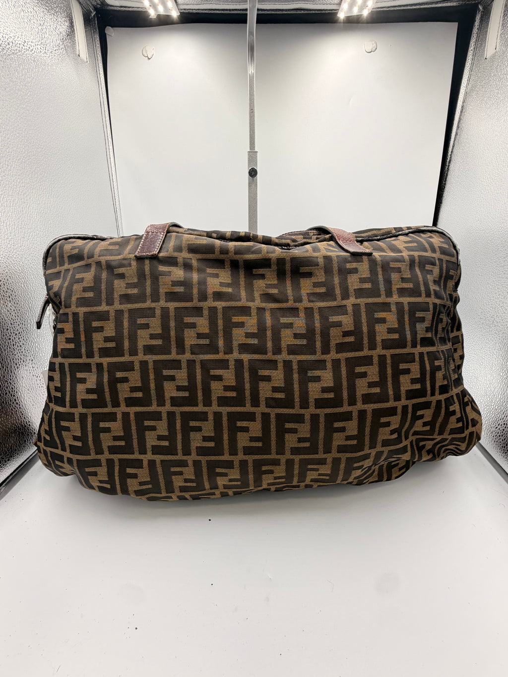 Fendi Zucca Nylon Shoulder / Duffle Bag
