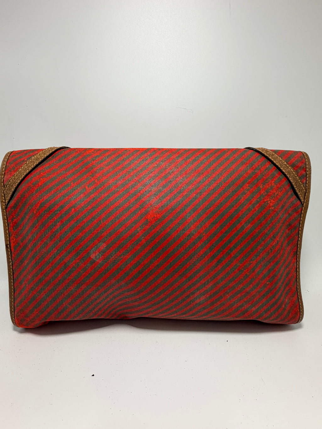 Gucci Red Stripe Canvas Clutch