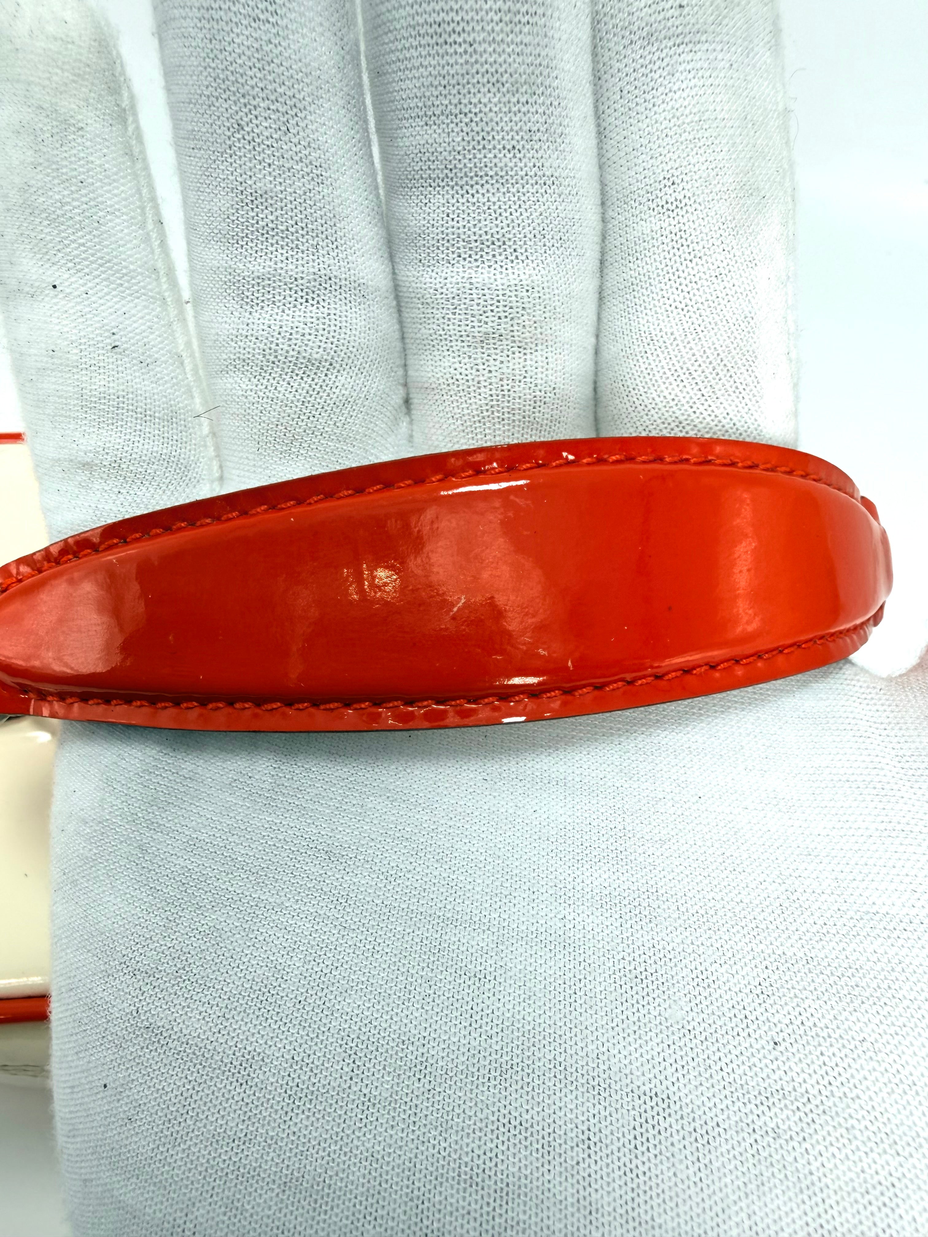 Gucci Vintage Vanity Case – Orange & Off-White