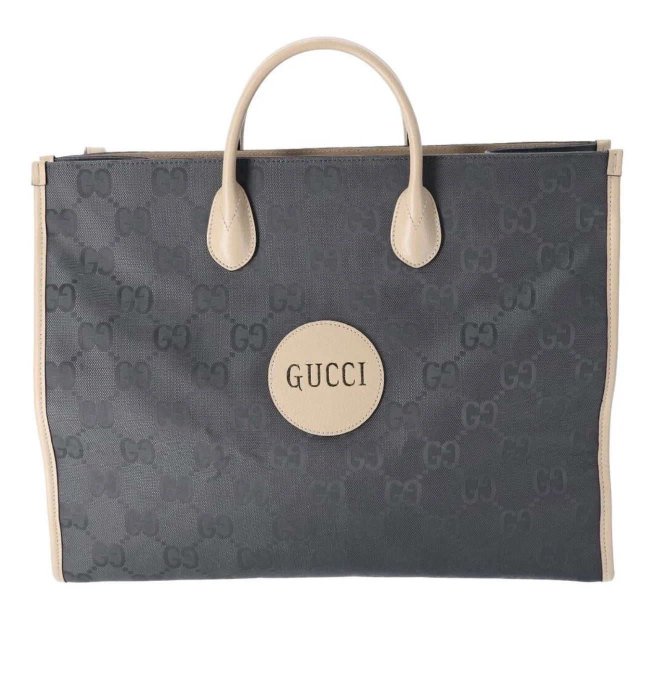 Gucci GG Monogram Off the GridTote -Grey & Cream