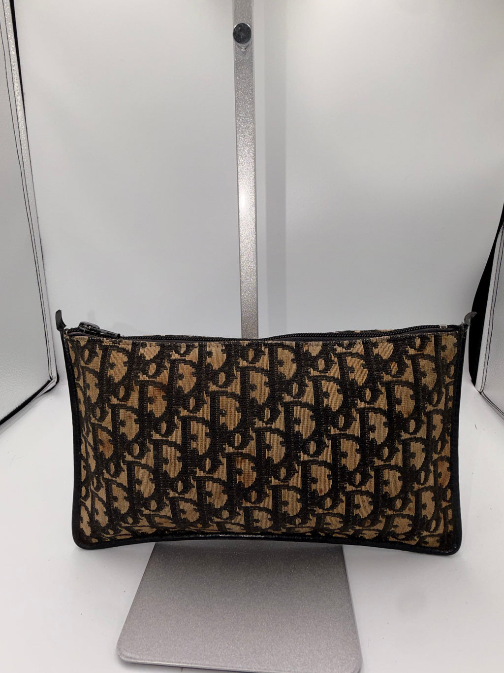 Christian Dior Oblique Monogram Zip Pouch/ Clutch
