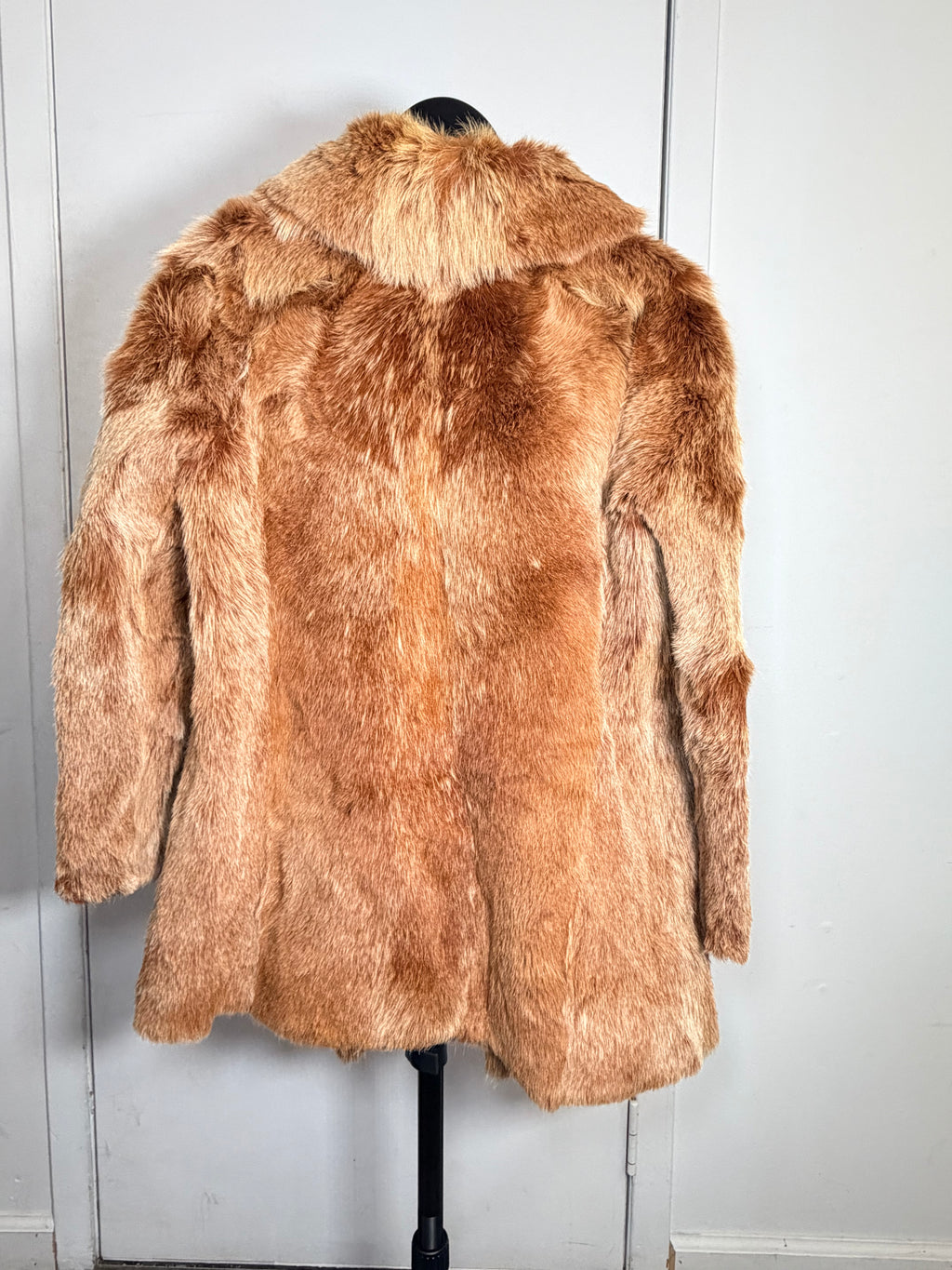 Vintage Natural Red Fox Fur Coat – Honey Cognac – XS/S 041
