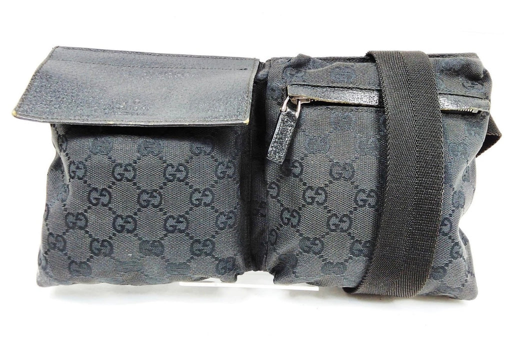 Gucci GG Canvas Belt Bag / Waist Bag (Black)