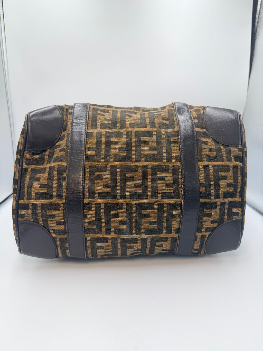 Fendi Vintage Zucca FF Boston Bag