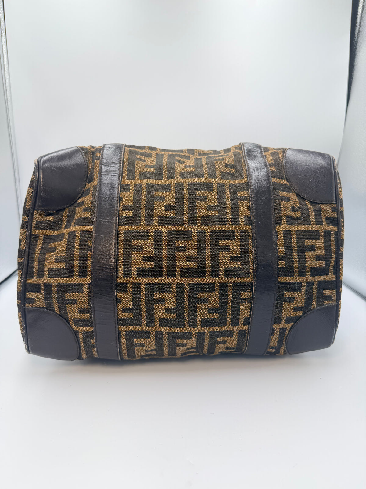 Fendi Vintage Zucca FF Boston Bag