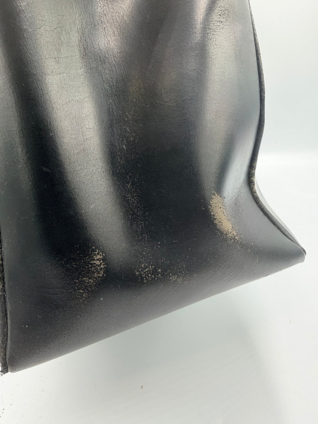 Balenciaga Black Leather Tote Bag