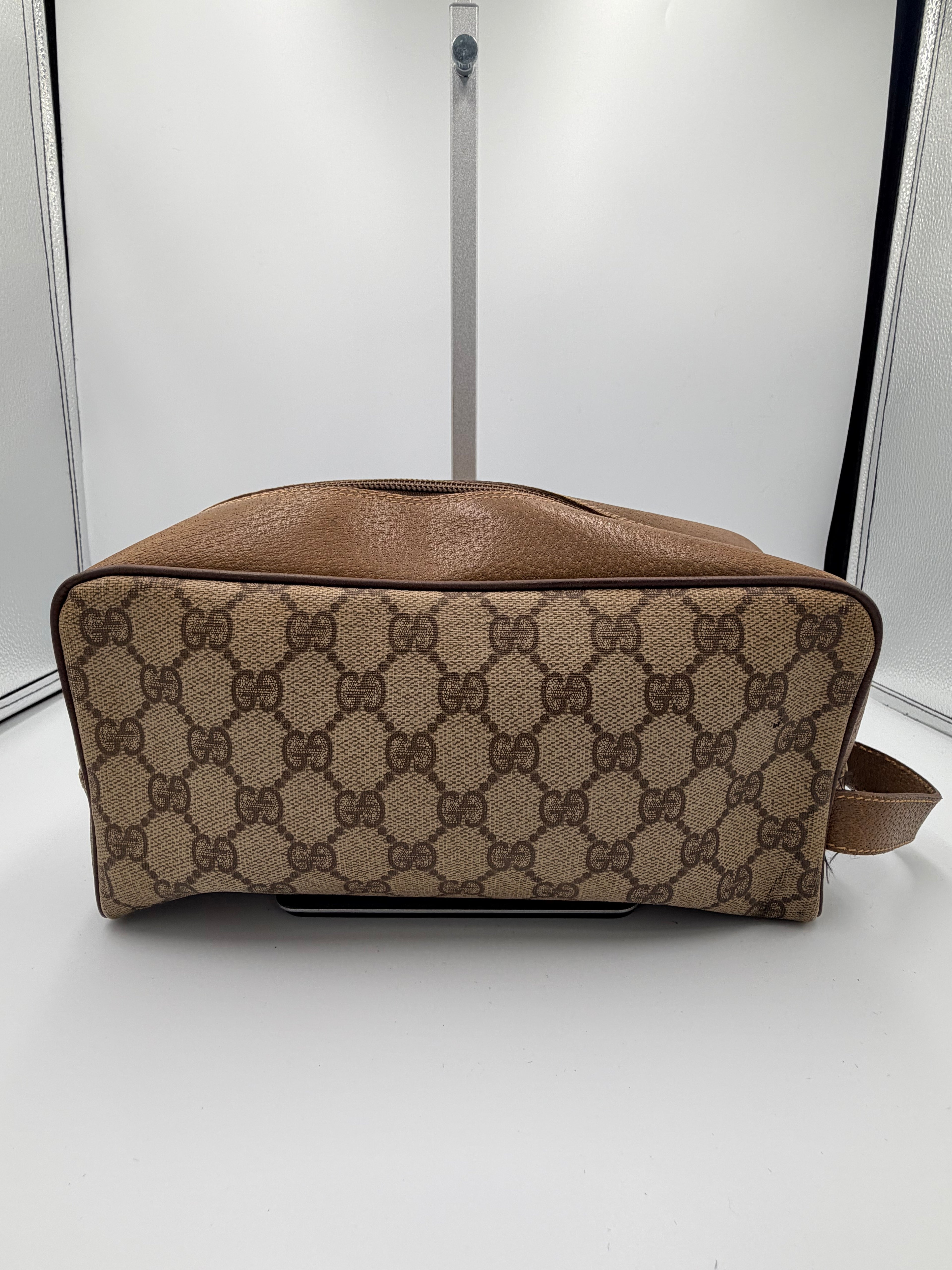 Gucci GG Supreme Monogram Cosmetic Travel Pouch