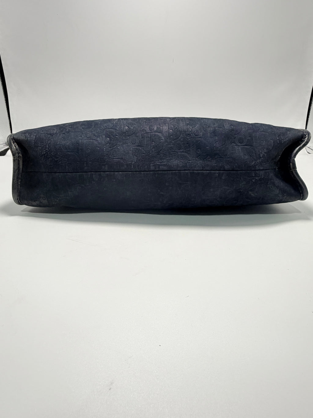 Christian Dior Vintage Oblique Clutch / Toiletry– Navy
