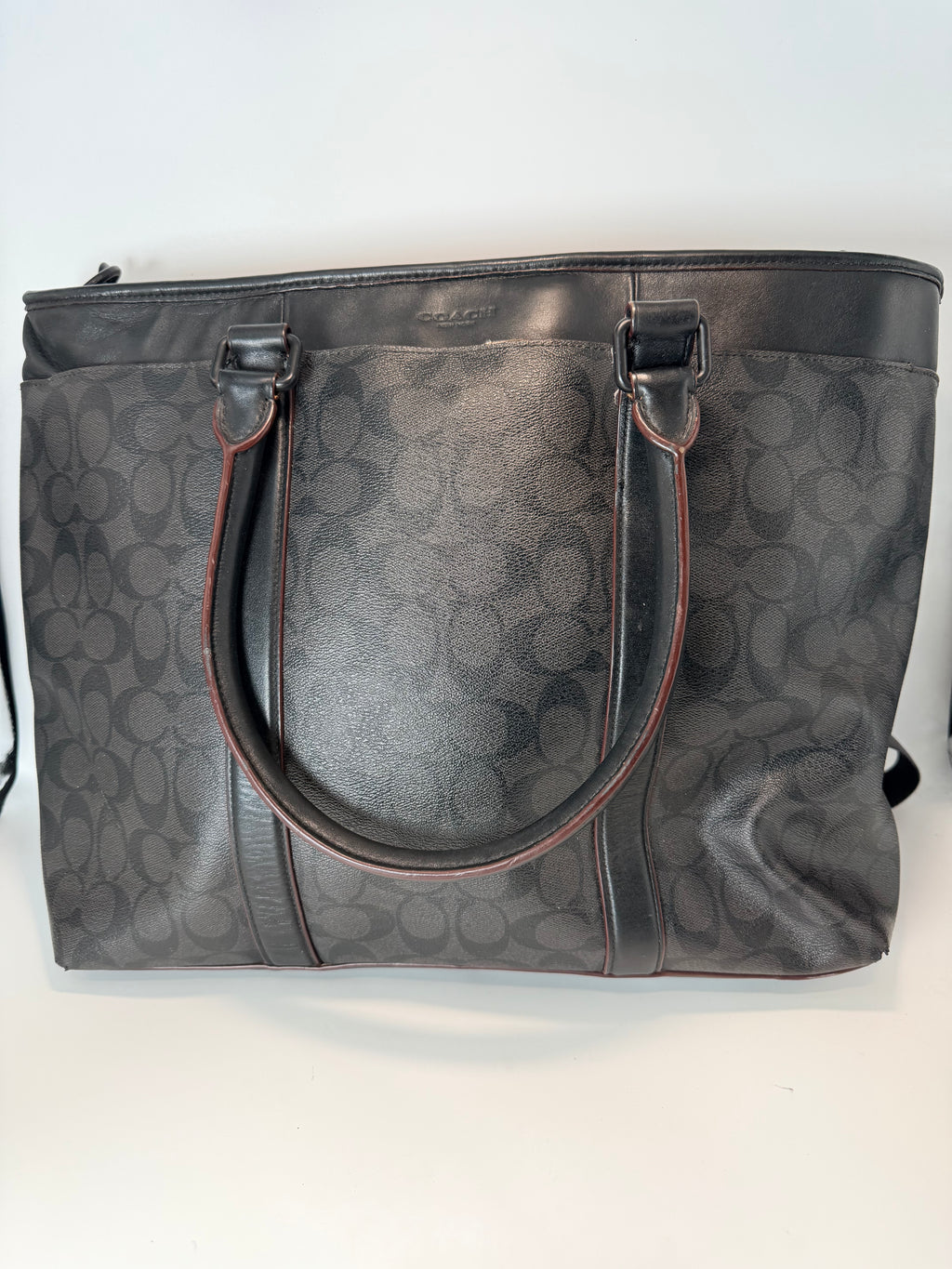 Coach Signature Tote Bag – Black/Grey