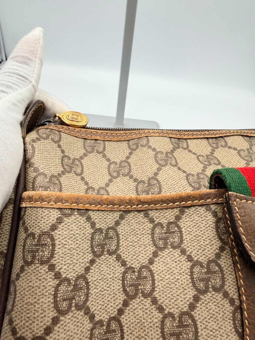 Gucci GG Supreme Web Crossbody Bag