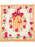 Christian Dior Vintage Floral Bow Scarf