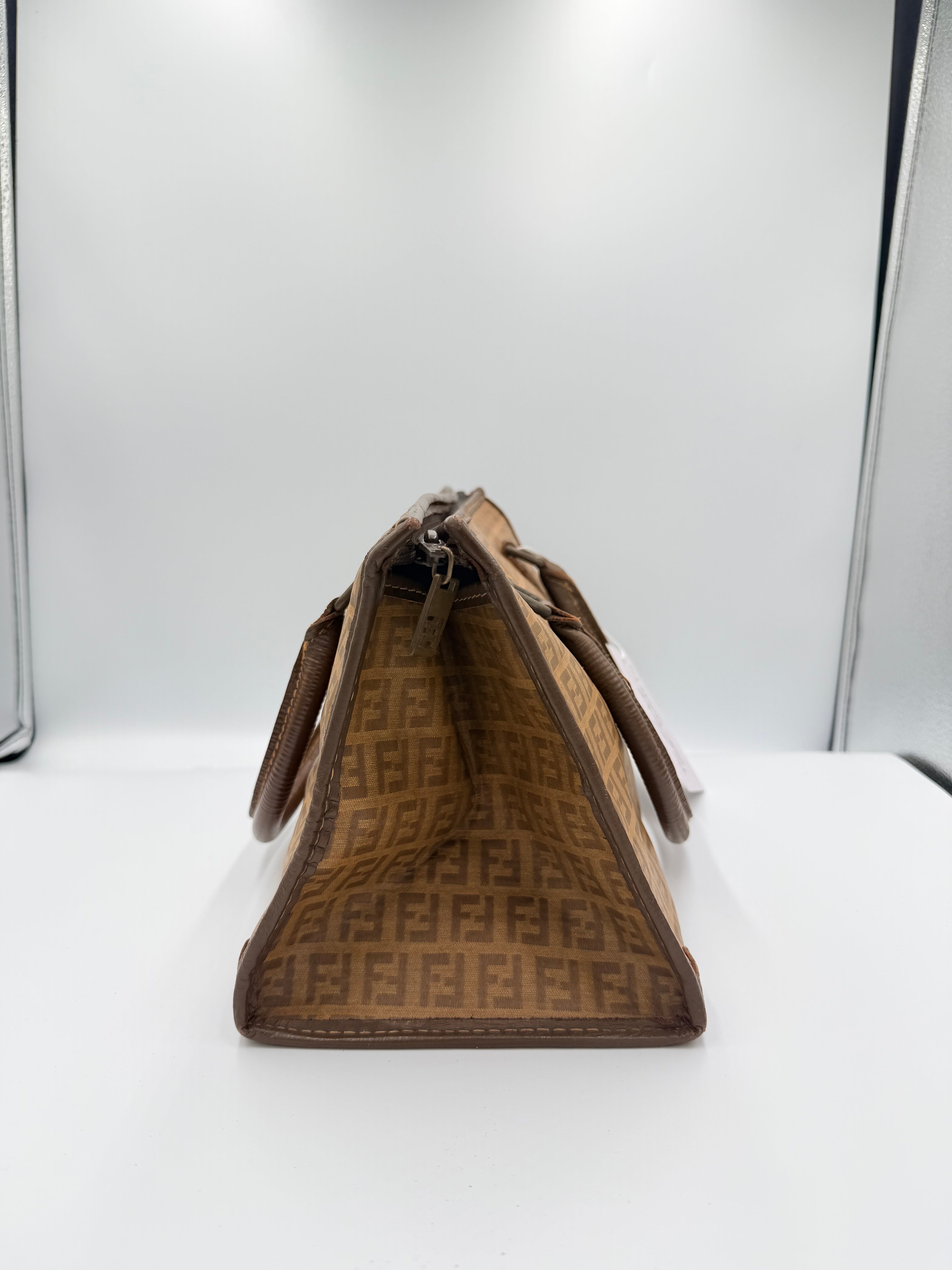Fendi Zucca Triangle Tote Bag