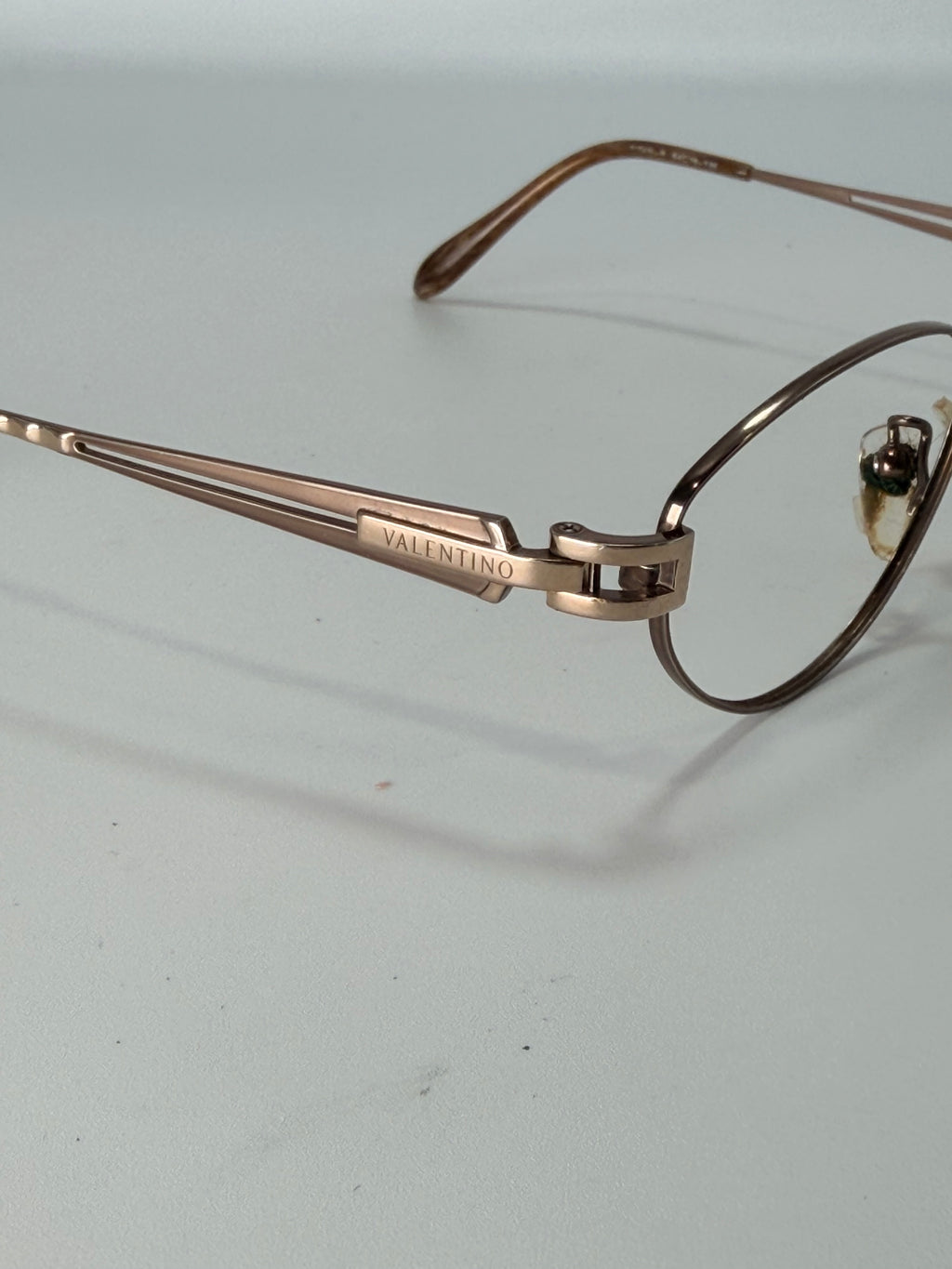 Valentino Oval Wire Frame Eyeglasses