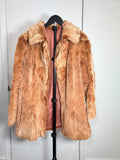 Vintage Natural Red Fox Fur Coat – Honey Cognac – XS/S 041