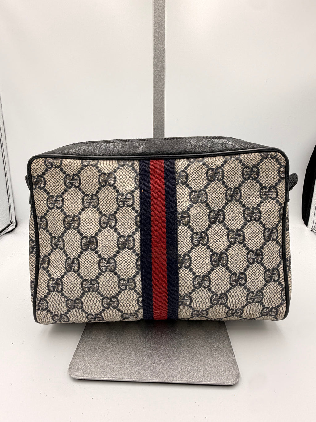 Gucci GG Supreme Web Travel Pouch / Toiletry Case - Blue