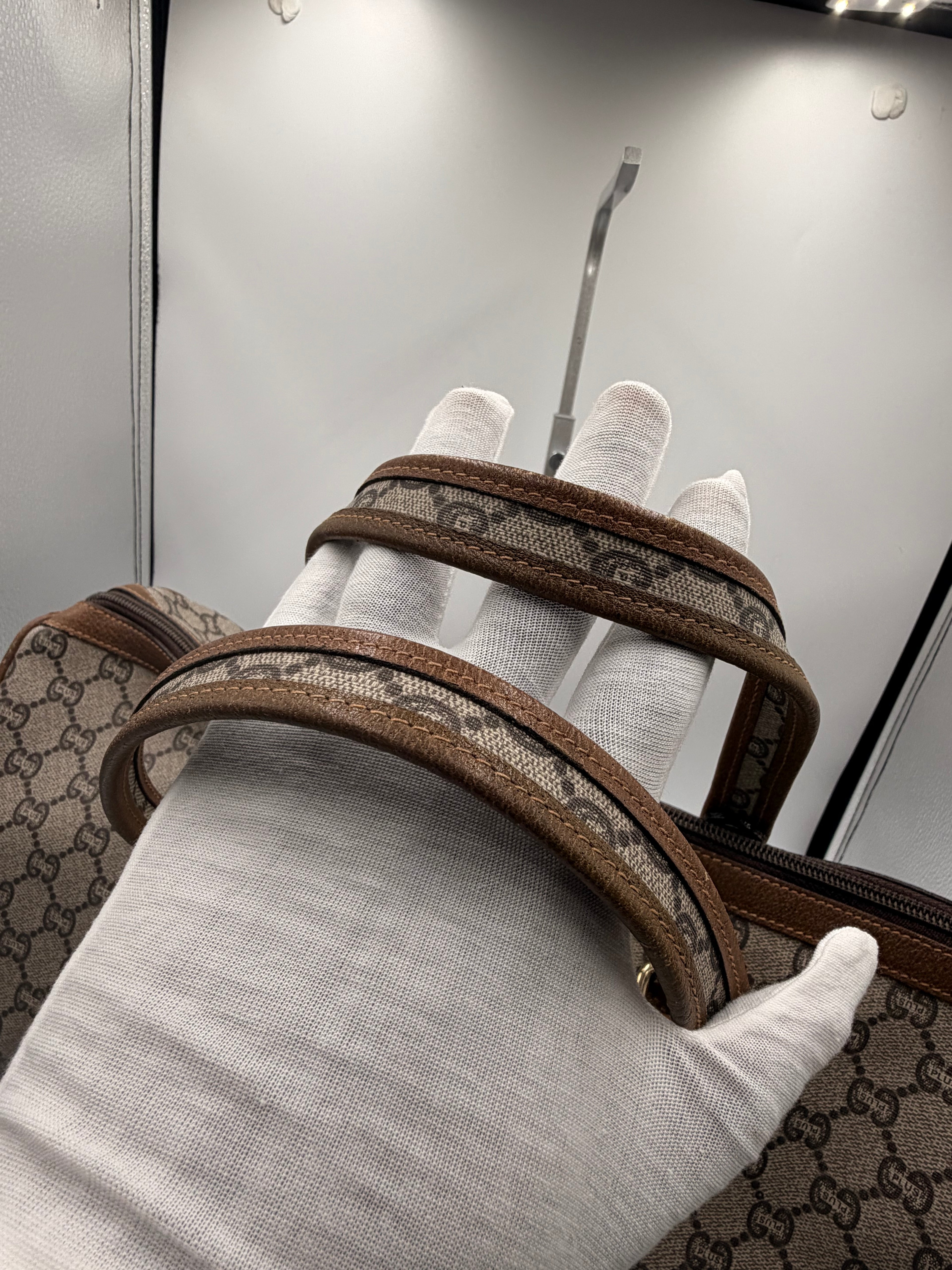 Gucci Monogram Boston Bag