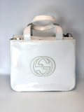 Gucci Soho White Leather Tote with Crossbody Strap