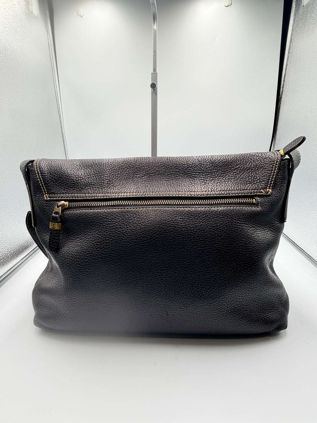 Givenchy Life Black Pebbled Leather Crossbody / Shoulder Bag