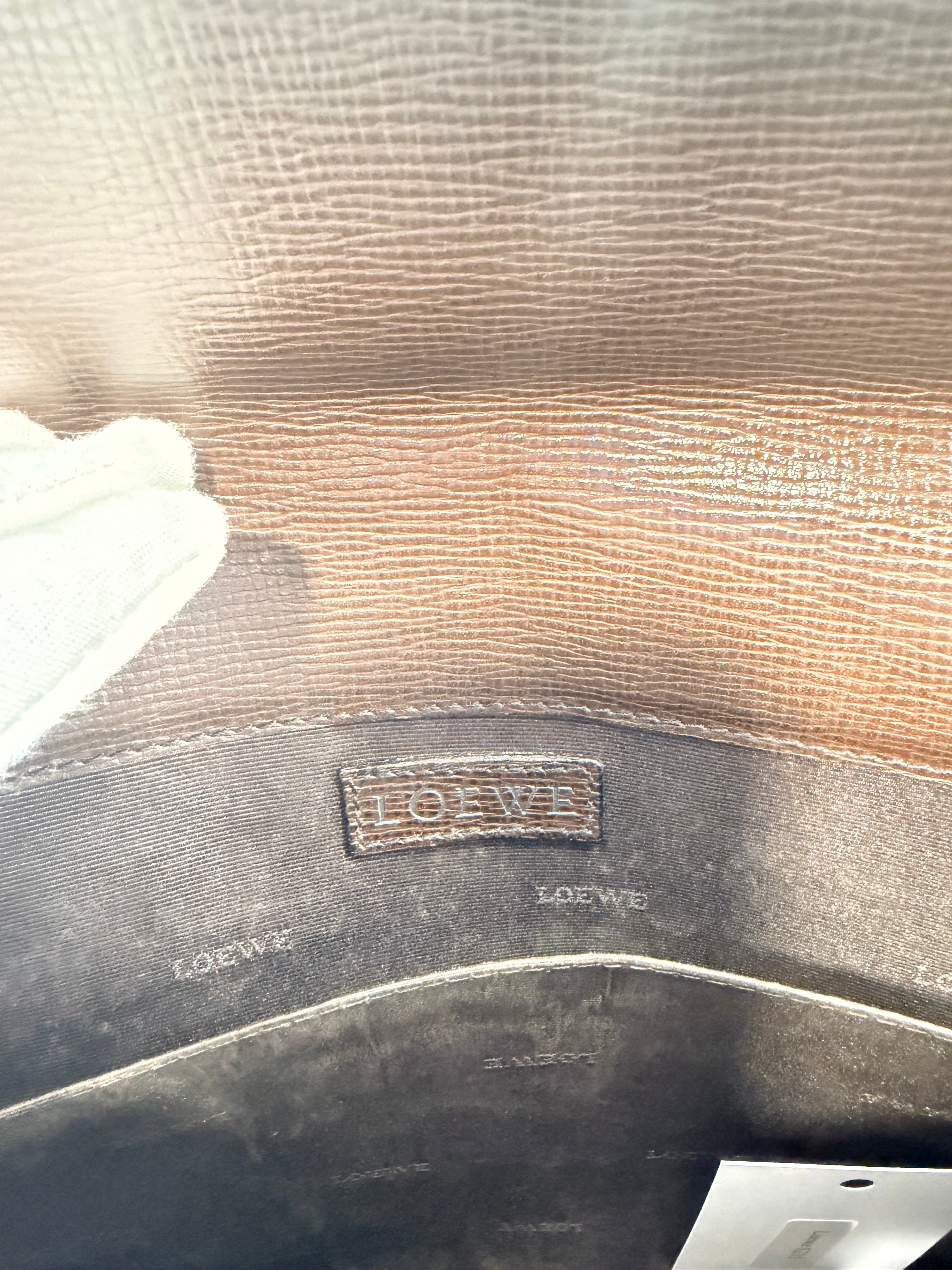 Loewe Textured Leather Portfolio Clutch