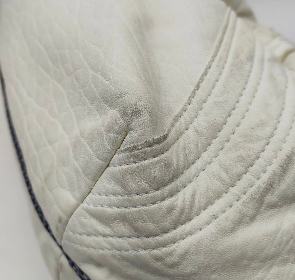 Fendi Spy Bag – White Nappa Leather Braided Handle Satchel