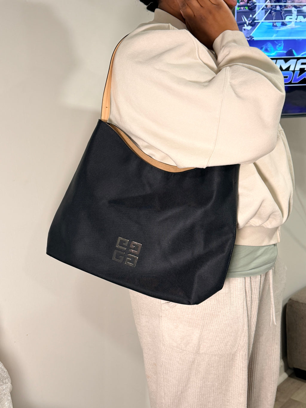 GUCCI Vintage Nylon Duffle Bag with Mini Pouch