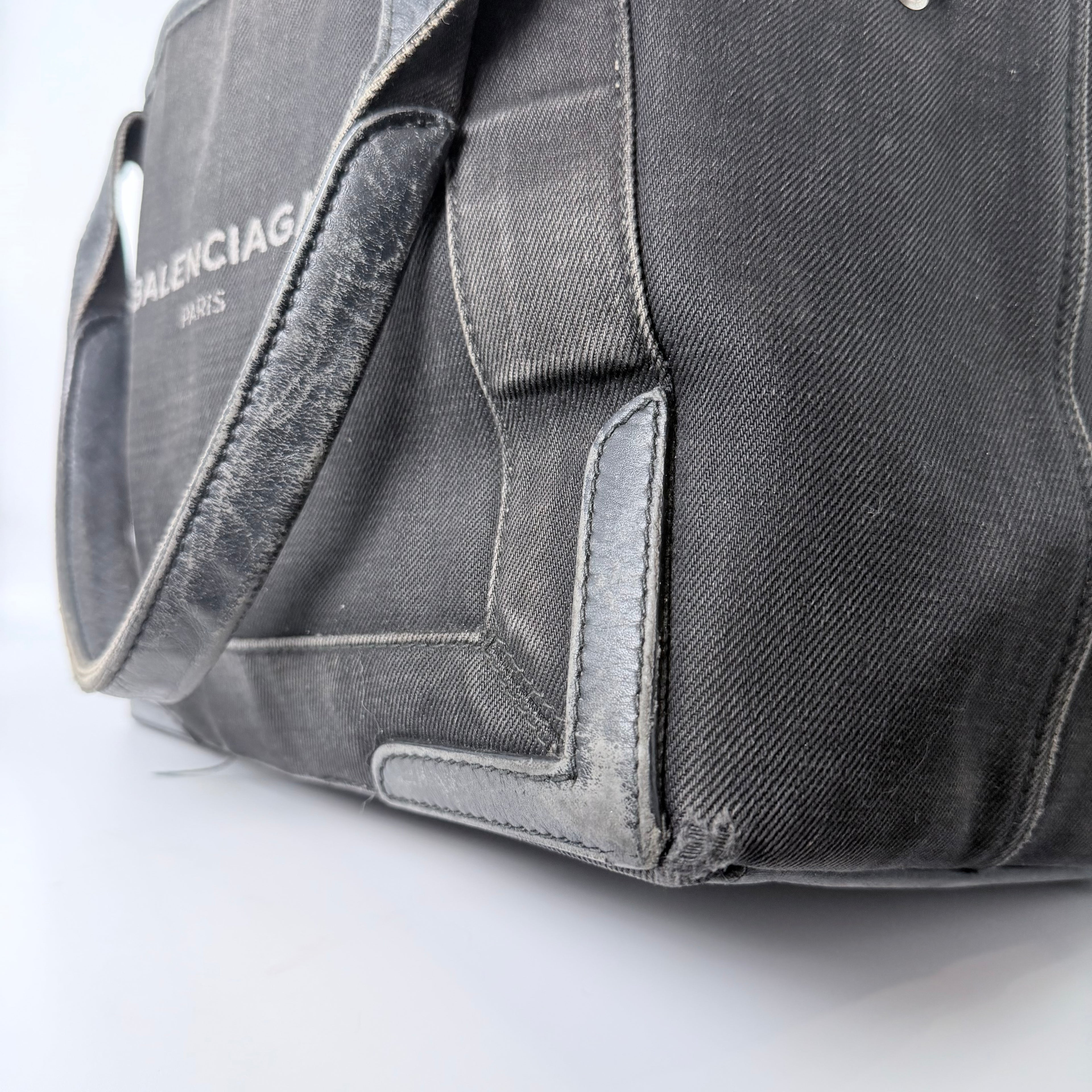 Balenciaga Black Canvas Tote