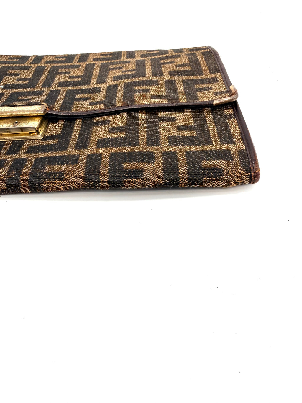 Fendi Zucca Canvas Clutch & Document Holder