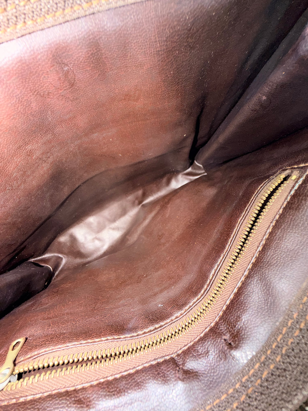 Valentino Leather Clutch – Brown V Logo